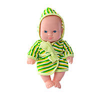 Детский игровой Пупс в халате Limo Toy 235-Q 20 см (Зеленый) от IMDI