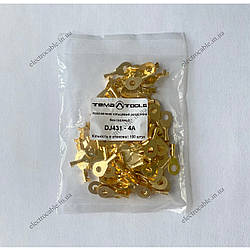 Наконечник 0,5-0,8мм2 д.4,5мм розрізний DJ431-4A кільцевий без ізоляції