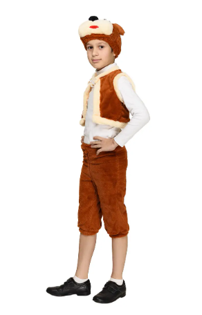 Карнавальний костюм ВЕДМІДЬ на хлопчика 3-7 років, 104-122 см, дитячий новорічний костюм Ведмежа, ведмежатко