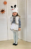 Карнавальний костюм КОЗОЧКА БІЛАКОЗА для дівчинки 3-7 років, 104-122 см, дитячий новорічний костюм маскарадний