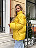 Тепла жіноча куртка оверсайз плащівка утеплювач аеропух Gv2523, фото 9