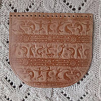 Клапан для сумки. "Кокопеллі". Колір "Кориця".