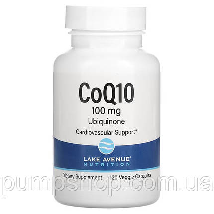 Коензим Q10 Lake Avenue Nutrition CoQ10 100 мг 120 капс. ( США ), фото 2