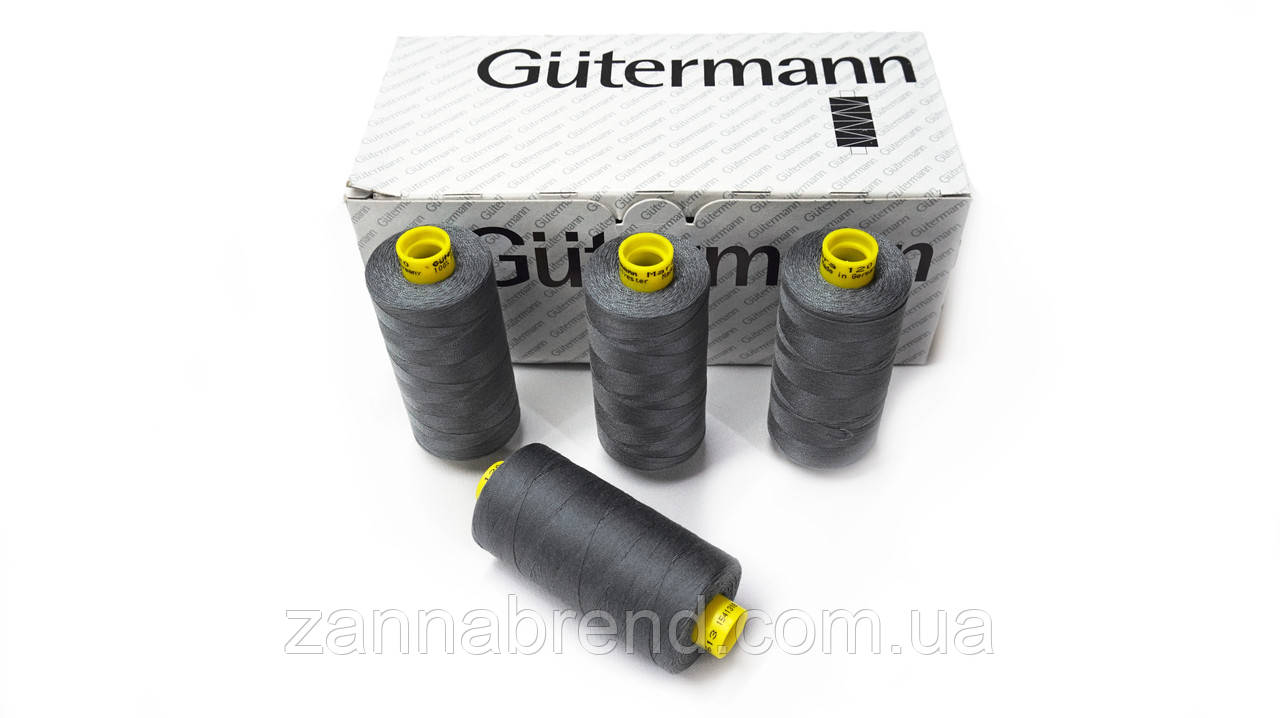 Котушка нитки (1000 м) Gutermann (Німеччина) колір сірий