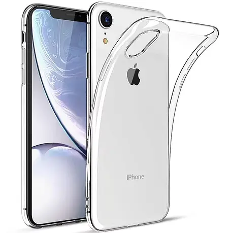 Силіконовий чохол Premium для iPhone XR Прозорий, фото 1