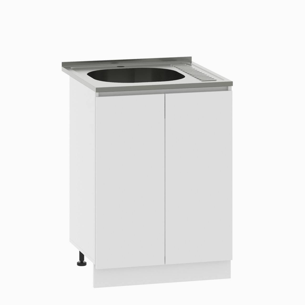 Шафа нижня під мийку без ручок КММ-6 820*600*460 мм  Білий, фото 1