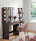 Туалетний столик OK Style чорний глянцевий 90 x 80 x 40 см, фото 8