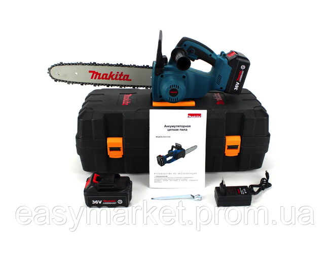 Купить Аккумуляторная цепная пила Makita DUC122Z 36v 6Ah Цепная ...
