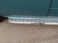 Пороги , боковые подножки на Volkswagen T4 с листом нержавейка длинная база