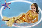 Карнавальний костюм Золота Рибка, костюм рибки, русалки. Русалка дитяча, фото 2
