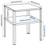 IKEA Приліжковий столик IKEA KNARREVIK 37х28 см синій (505.641.34), фото 5