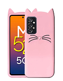 3D Чохол для Samsung Galaxy A52 A525F / A526F 4G/5G Котик з вушками і вусиками, фото 2