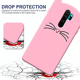 3D Чохол для Xiaomi Redmi Note 8 Pro Котик з вушками і вусиками, фото 3
