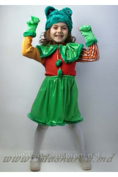 Карнавальний костюм Жаба для дівчинки, царствиною Жаба