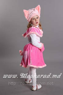 Карнавальний костюм Порося для дівчинки, Порося, Свинка велюровий
