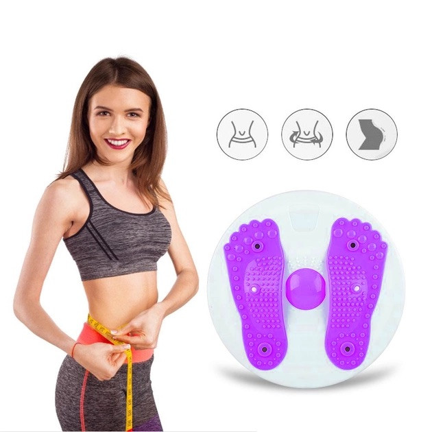 Диск здоров'я грація з масажем стоп, обертовий, для талії для фітнесу та спорту, фото 1