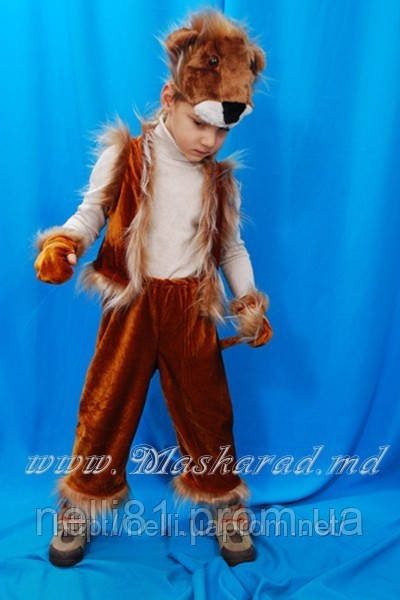 Карнавальный костюм Льва, Львенок, Царь Лев для мальчика велюровый - фото 5 - id-p886685