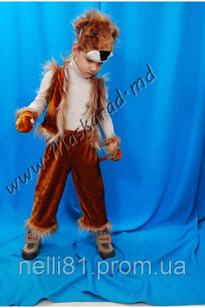 Карнавальный костюм Льва, Львенок, Царь Лев для мальчика велюровый - фото 1 - id-p886685