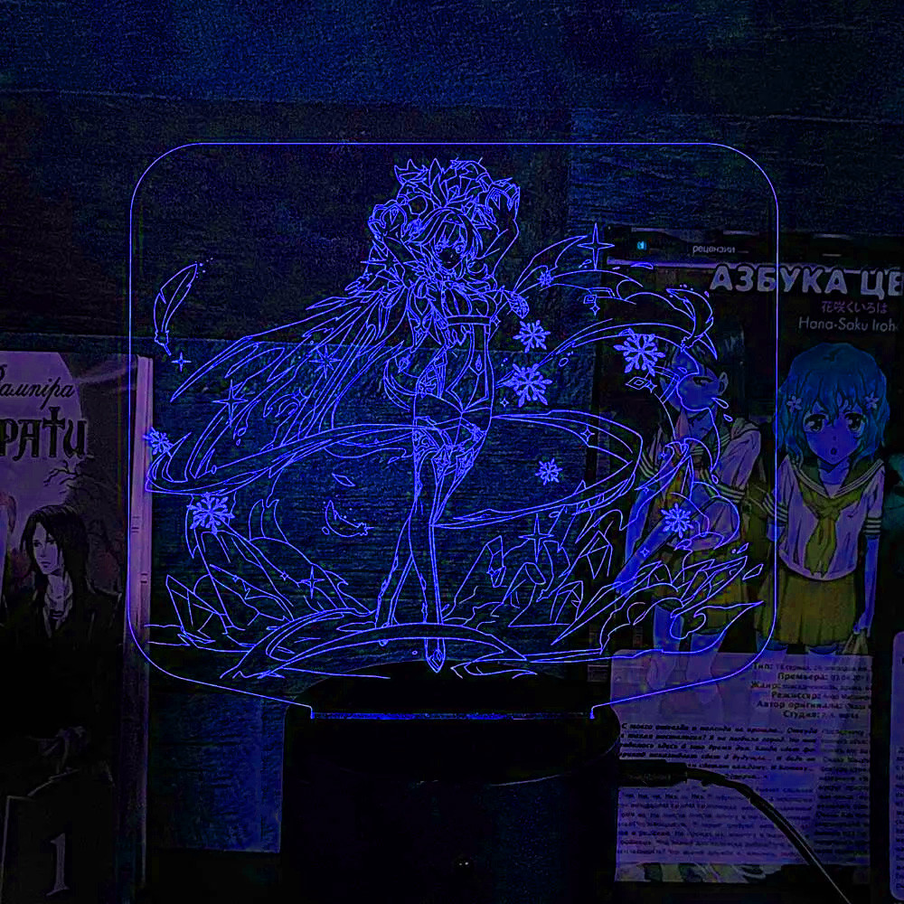 Акриловий світильник-нічник Еола синій tty-n001283