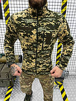 Тактическая флисовая кофта пиксель, флиска военная мужская, армейская кофта