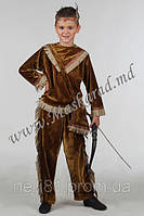 Карнавальный костюм Индеец, Индейца с сумкой для мальчика (велюровый)