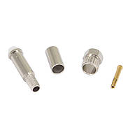 Роз'єм FME Female (мама) на кабель RG58 RG142 RG223 LMR195 LMR200 SYV50-3 3D-FB під пайку + обтиск кримпером, фото 4