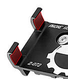 Металевий тримач кріплення телефону велосипедний на кермо мопеда самокату, фото 5