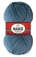 Нитки пряжа для в'язання напіввовна NAKOLEN Наколен  № 185 - сіро-блакитний