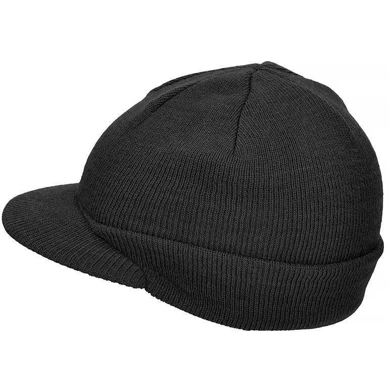 Шапка зимова військова Mil-Tec Jeep Cap - Чорна