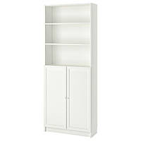 IKEA BILLY/OXBERG Книжкова шафа з дверима, білий (292.810.66)