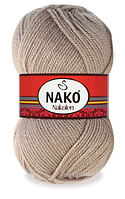 Нитки пряжа для в'язання напіввовна NAKOLEN Наколен  № 257 - беж