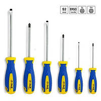 Набір викруток S&R 6 шт SL4, SL5.5, SL6.5, PH0, PH1, PH2 (250681106)