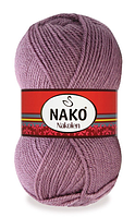 Нитки пряжа для в'язання напіввовна NAKOLEN Наколен  № 569 - троянда