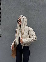 Куртка женская эко – кожа на 250-м синтепоне 42-44;  44-46 (2кв) "SAONA" недорого от прямого поставщика.