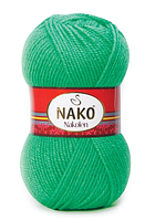 Нитки пряжа для в'язання напіввовна NAKOLEN Наколен  № 1594 - м"ята
