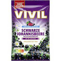 Льодяники від кашлю, чорна смородина, без цукру Vivil 120g