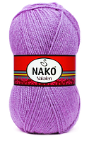 Нитки пряжа для в'язання напіввовна NAKOLEN Наколен  № 6985 - бузок