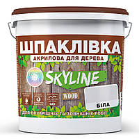 Шпаклевка для Дерева готовая к применению акриловая SkyLine Wood Белый 14 кг