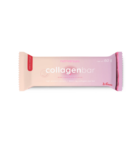 Протеїновий батончик з колагеном Nutriversum COLLAGEN BAR 12х60г, фото 1