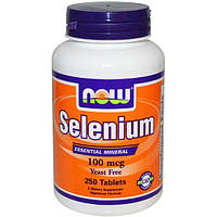 Комплекс Селен и Молибден NOW Foods Selenium 100 mcg 250 Tabs UD, код: 7518557