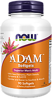 Мультивітаміни для чоловіків Now Foods Adam 90 softgels комплекс вітамінів Адам