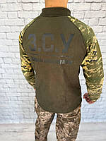 Флісовий убакс піксель ЗСУ, тактична фліска для військових, бойова сорочка