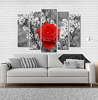 Модульна картина Poster-land Квіти Троянда Art-3_5 KM, код: 6502425