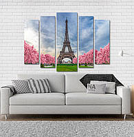 Модульна картина Poster-land Париж Весна Art-177_5 PR, код: 6502334