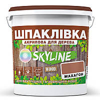 Шпаклевка для Дерева готовая к применению акриловая SkyLine Wood Махагон 1.5 кг