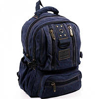 Джинсовый подростковый рюкзак Gold Be 25 x 40 x 14 см Синий (1304/2)