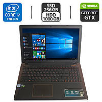 Игровой ноутбук Б-класс Asus X550VX-DM562/15.6"/Core i7 4 ядра 2.8GHz/16GB DDR4/256GB SSD+1TB HDD/GTX 950M