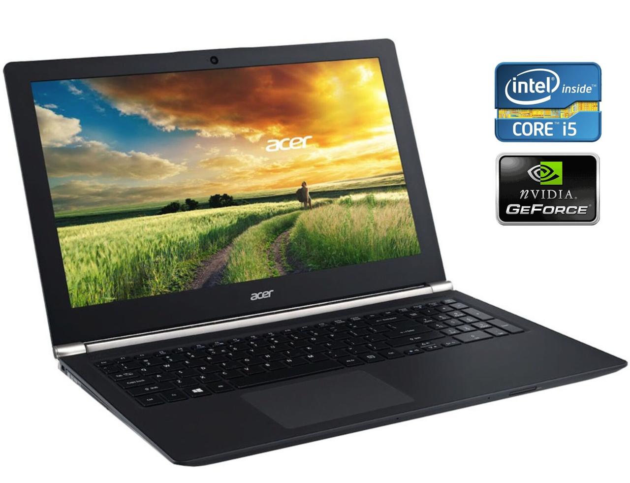 Ігровий ноутбук Acer Aspire VN7-571F / 15.6" (1920x1080) IPS / Intel Core i5-5200U (2 (4) ядра по 2.2 — 2.7