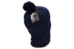 Комплект Flexfit шапка з помпоном і снуд New York Темно-синій (F-0918-56), фото 3
