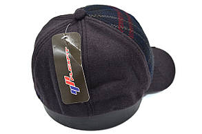 Утеплена кепка фулка Flexfit Polo 56-58 см темно-бордова (F 0919-355), фото 2